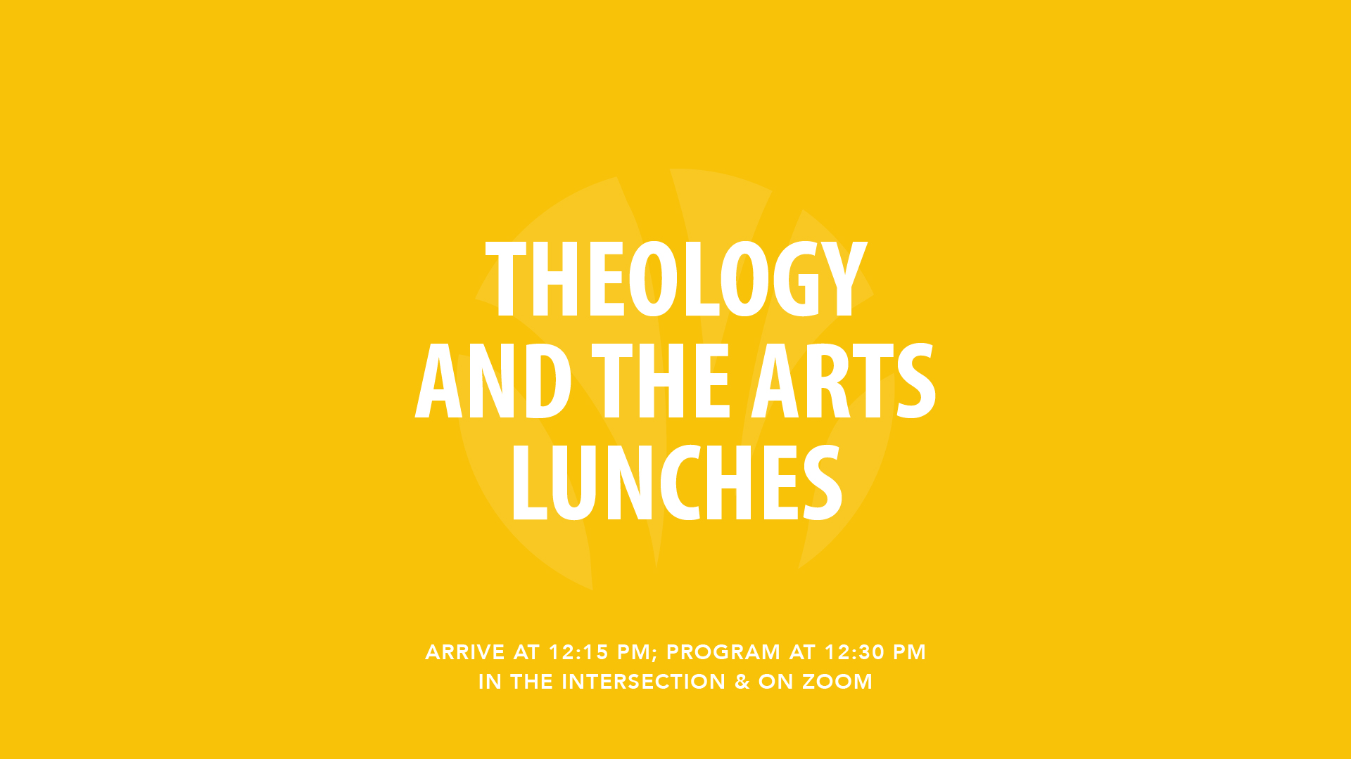 Theology and the Art Lunches