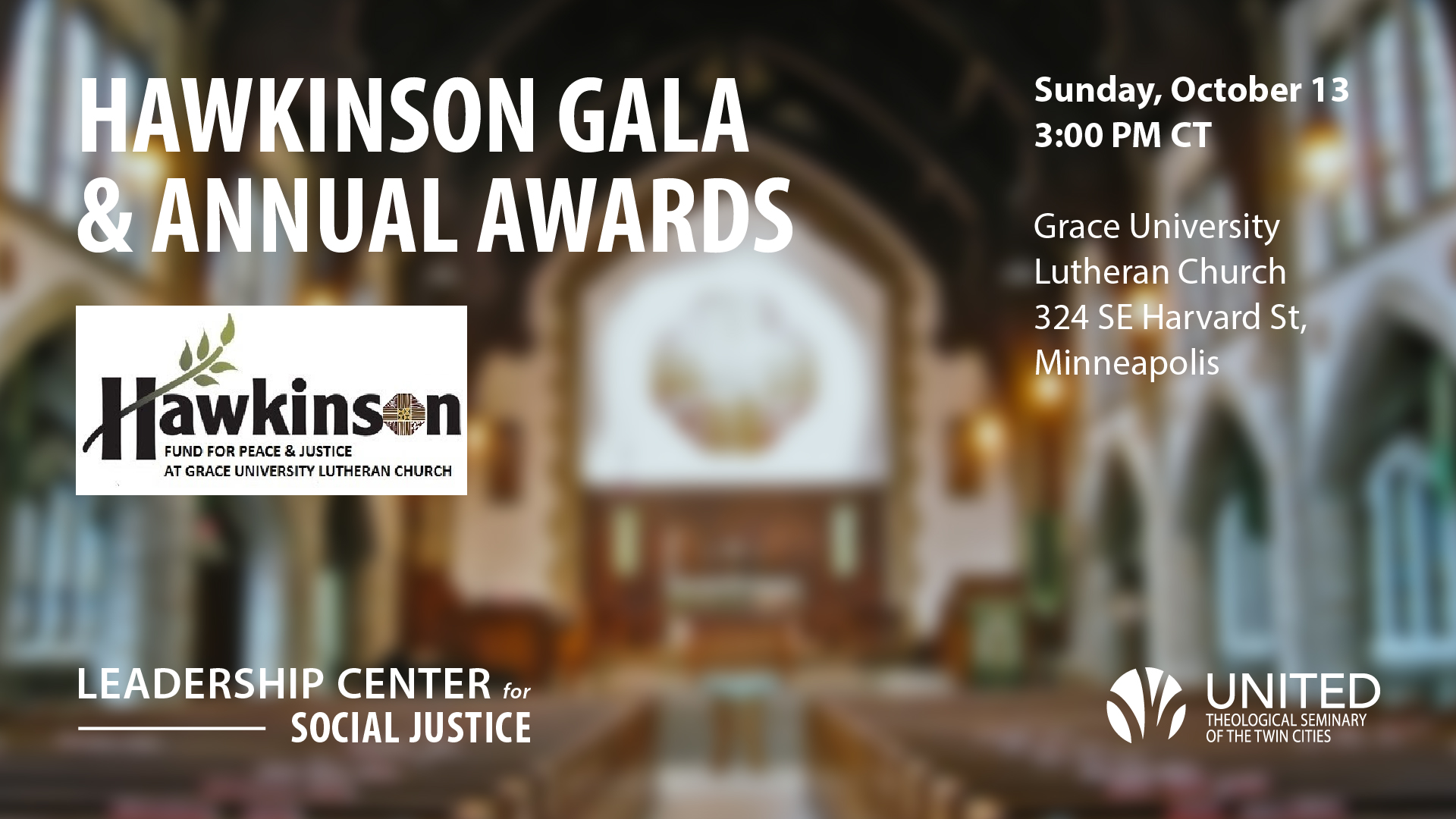 2024 Hawkinson Fund for Peace and Justice Award Ceremony